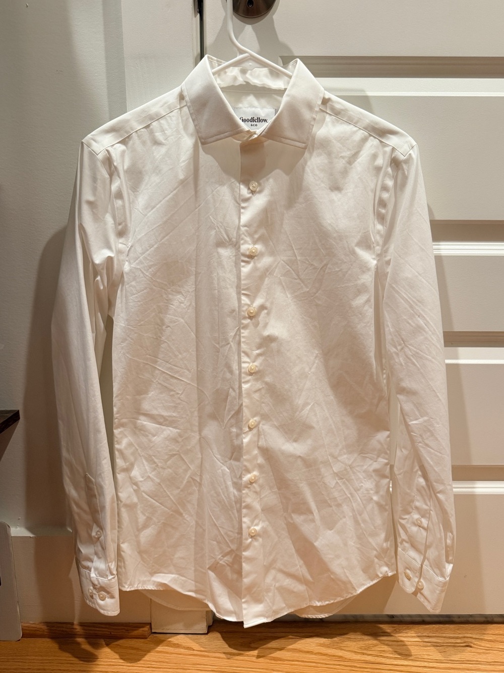 Goodfellow & Co Men’s Button Down Long Sleeve Shirt Slim Fit ~ Sz S ~ White